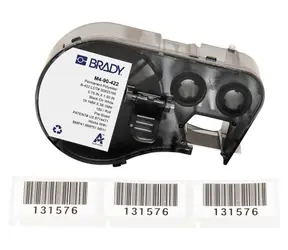 BRADY Polyester-Etiketten, weiß, für BMP41/BMP51/BMP53/M511 / Druckeretiketten / 19,05 x 38,1 mm / 180 Stück