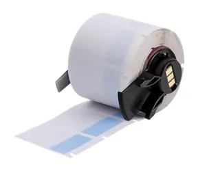 BRADY selbstlaminierende Vinyl-Etiketten für M610 / Druckeretiketten / blau-transparent / 3,99-8,1 mm / 250 Stück