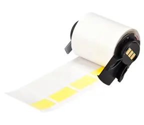 BRADY Selbstlaminierende Vinyl-Etiketten Gelb / Druckeretiketten / Vinyl / für M610 / 25,4 × 38,1 mm / 250 Stück/Rolle