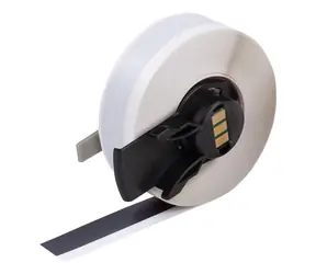 BRADY Universal-Vinyletiketten, schwarz / Druckeretiketten / Vinyl / 12,7 mm / glänzend / wetterfest