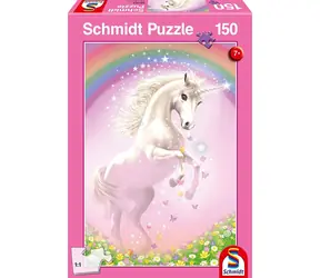 Schmidt Puzzle Rosa Einhorn / 150 Teile / 43,2 × 29,1 cm