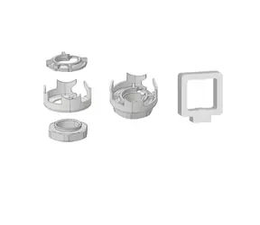 Calearo CAL-7131050 / Antennenadapter / SHARK2 / Bohrung 20x20 mm / Fiat, Chrysler, Jeep, Dodge