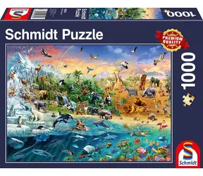 Schmidt Puzzle Tierreich / 1000 Teile / 69,3 x 49,3 cm