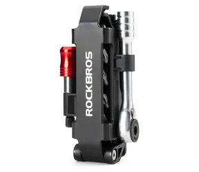 Rockbros Fahrrad-Multitool schwarz / Multitool / Ratschenschlüssel / Reifenmontierhebel