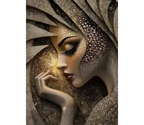 Norimpex Diamantmalerei Porträt einer Frau / 30x40 cm