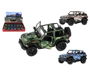 KINSMART Jeep Wrangler Camo Edition Modellauto / Modellauto / Metall und Kunststoff / Rückziehmechanismus / 13 cm / ab 3 Jahren