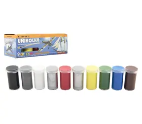 TEDDIES Unikolky Modellfarben / 9 Farben + Mattlack / In einer Schachtel / ab 10 Jahren