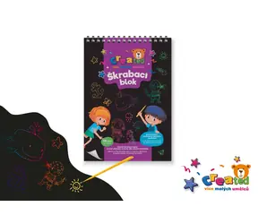 CREATED Rubbelnotizbuch, farbig / 10 Blatt / 14 x 20 cm / ab 14 Jahren