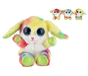 TEDDIES Plüsch-Regenbogenhase, sitzend, 15 cm / ab 0 Monaten