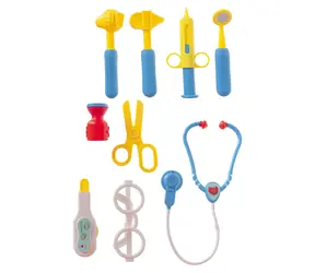 TEDDIES Arzt-Set im Koffer auf Rollen / Arztspielzeug / Stethoskop mit Herzgeräuschen / Kunststoff / ab 3 Jahren