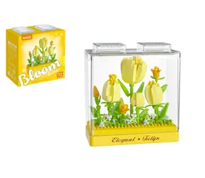 KOCO Mini-Tulpen-Bausatz / 295 Teile / Kunststoff / Ab 6 Jahren