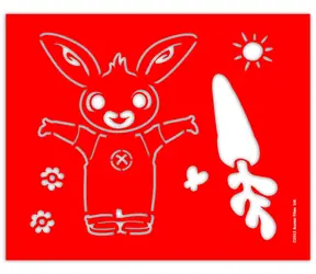 JIRI MODELS Pusteblumen-Set „Bing Bunny“ / 6 Pusteblumen / 4 Papierschablonen