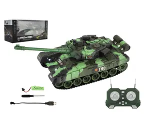 TEDDIES Ferngesteuerter Panzer / RC-Panzer / 2,4 GHz / Licht- und Soundeffekte / Akku