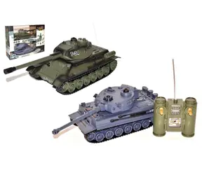 WIKY Set mit 2 ferngesteuerten Panzern / Ferngesteuerte Panzer / 27 MHz und 40 MHz / mit Sound und Licht / ab 6 Jahren