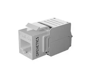 ITS Keystone-Buchse RJ45 CAT6A weiß / Keystone-Stecker / UTP / ungeschirmt / selbstschneidend