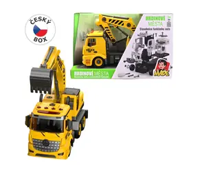 Autobagger zum Bauen / Bausatz / Mit Licht und Sound / Batteriebetrieben / 32 cm