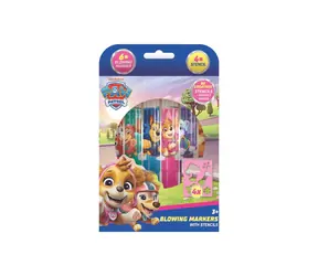 JIRI MODELS Paw Patrol Pusteblumen-Set / 6 Stifte / 4 Papiervorlagen / 12 x 19 cm