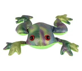 TEDDIES Squishy Anti-Stress-Frosch gefüllt mit Sand / Spielzeug / Stoff / 16 cm / 440 g / ab 3 Jahren