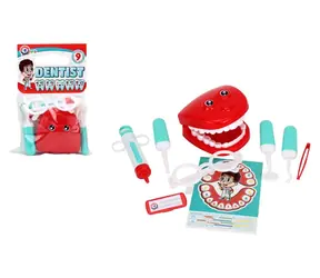 TEDDIES Zahnarzt-Set / Berufsspiel / 9 Teile / Kunststoff / ab 3 Jahren