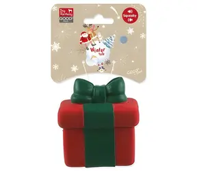 Hundefantasie Wintergeschichte Quietschspielzeug Geschenk / Latex / 7,5 cm