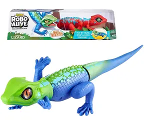 Zuru Robo Alive Lizard 1 Stück (Mix) / Interaktive Figur / Bewegungssensoren / 2× AA-Batterien (nicht enthalten)