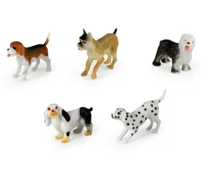 Rappa Plüschhunde verschiedener Rassen, 5 Stück / 7 cm / im Beutel