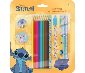 JIRI MODELS Lilo & Stitch Buntstiftset / Kreativset / 8 Buntstifte + Schreibzubehör