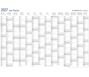 Staedtler 641 YP-1 / Wandplaner-Kalender 2027 / A1 / 840 x 600 mm / abwischbar / inkl. Lumocolor-Marker