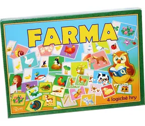 Rappa Brettspiel Bauernhof / 4 Lernspiele / ab 4 Jahren