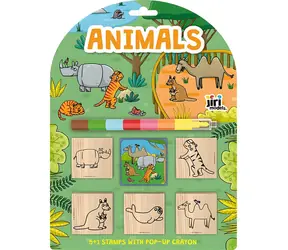 JIRI MODELS Stempel Tiere / 5+1 Stück / Wachssiegel 7 Farben