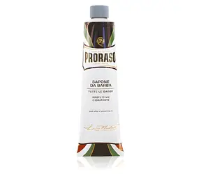 PRORASO Blaue Rasierseife mit Feuchtigkeitswirkung in der 150-ml-Tube