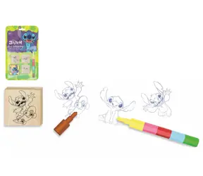 JIRI MODELS Stempel Lilo & Stitch / 3+1 Stück mit Kissen / Wachstuchhülle / ab 3 Jahren