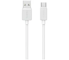 USAMS US-SJ693 KY Serie weiß / Datenkabel / USB-A auf USB-C / 3 A / 2 m / 480 Mbit/s