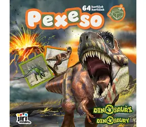 JIRI MODELS Pexeso im Arbeitsheft Dinosaurier / 64 Karten / Schachtel und Malvorlagen