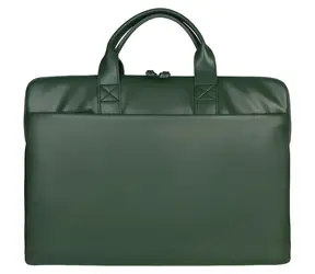 Tucano Isotta Superslim Aktentasche, dunkelgrün / Laptoptasche 15,6" / MacBook Pro 16" / Kunstleder