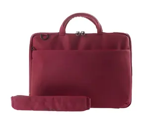 Tucano Darkolor rot / Schmale Laptoptasche / 13"-14" / 6 l / recyceltes Material