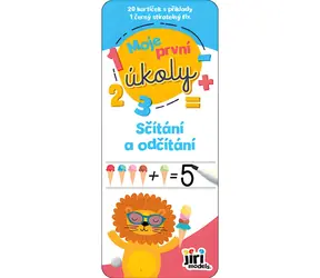 JIRI MODELS Abwischbare Karten Addition und Subtraktion / Meine ersten Aufgaben / 20 Karten / Stift im Lieferumfang enthalten