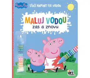 JIRI MODELS Malen mit Wasser - Immer wieder Peppa Pig / 10 Seiten / Wasserstift enthalten