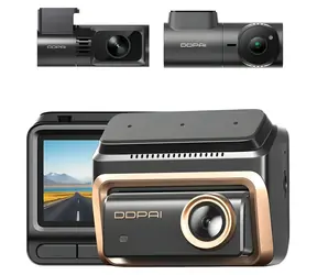 DDPai Z90 Master / Autokamera / Front-, Innenraum- und Rückfahrkamera / 4K/30fps / GNSS / WLAN / Superkondensator
