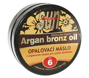 Vivaco SUN Argan Bronz Oil Bräunungsbutter mit Bio-Arganöl LSF 6 200 ml