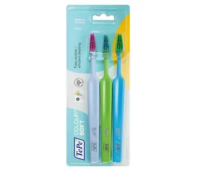 TePe Colour Select Weiche Zahnbürste, 3 Stück