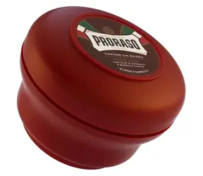 Proraso Rote Rasierseife im Tiegel, Rasierschaum, 150 ml