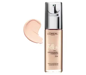 L'Oréal Paris True Match Super-Blendable Foundation Makeup 30 ml 2N Vanilla