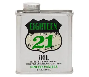 18.21 Man Made Bart-, Haar- & Hautöl, Gewürzte Vanille, Mehrzweck-Bartöl, 60 ml