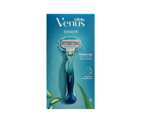 Gillette Venus Smooth Rasierer + 1 Ersatzscherkopf
