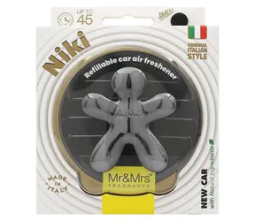 Mr&Mrs Fragrance Niki Big Titanium Chrome Autoduft / Auto-Lufterfrischer / Neuwagenduft