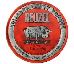 Reuzel Styling Red Pomade, wasserlösliche Haarpomade mit mittlerem Halt und starkem Glanz, 35 g