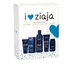 Ziaja Men Duschgel 300 ml ~ 3-in-1 Duschgel 300 ml + Feuchtigkeitscreme LSF 6 50 ml + Aftershave-Balsam 75 ml