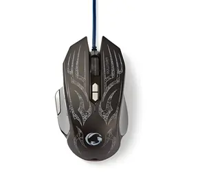 Nedis Gaming-Maus / Kabelgebunden / Beleuchtet / 4000 DPI / 9 Tasten