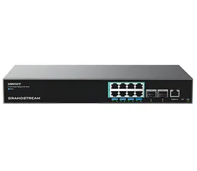 Grandstream GWN7821P / Switch / L3 Managed / 8x 2,5GbE RJ45 / 2x 10G SFP+ / PoE 240W